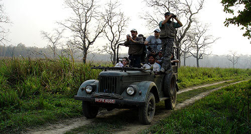 Jeep Safari inside Chitwan National Park